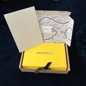 Mytheresa Yellow Box with Black Ribbon